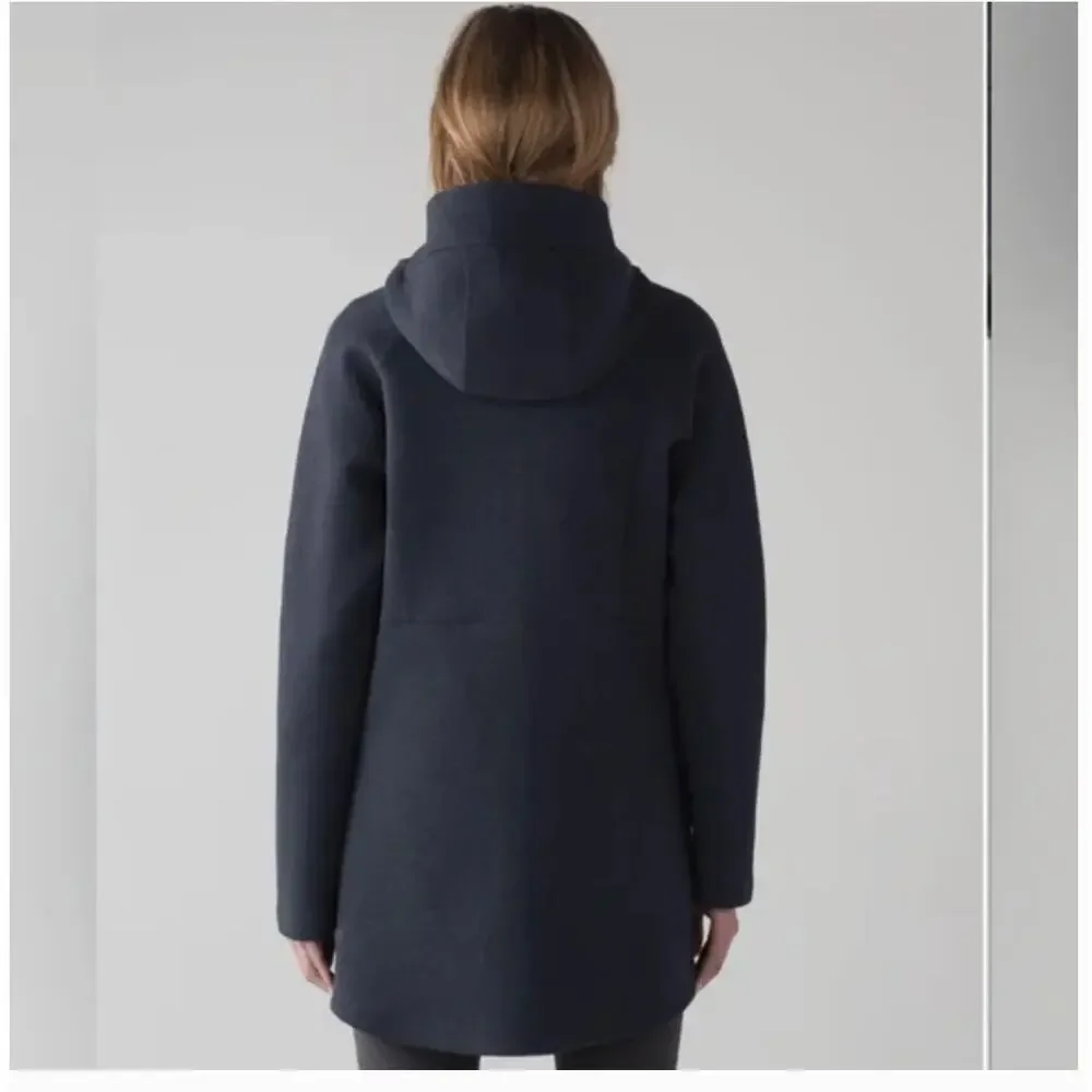 Lululemon Going Places Hooded Jacket 2 XS Navy Blue Sweatshirt Zip Hoodie